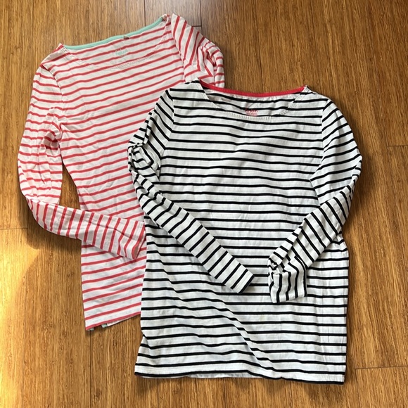 Set of 2 Boden Long Sleeve Cotton Tops Tees - Picture 2 of 15